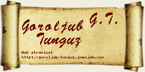 Goroljub Tunguz vizit kartica
